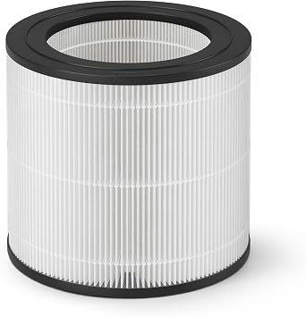 Original replacement filter for Philips AC0650 and AC0651/10 air purifier, NanoProtect HEPA, 12 months, Levenslange indicator, Zwart/Wit (FY0611/30)