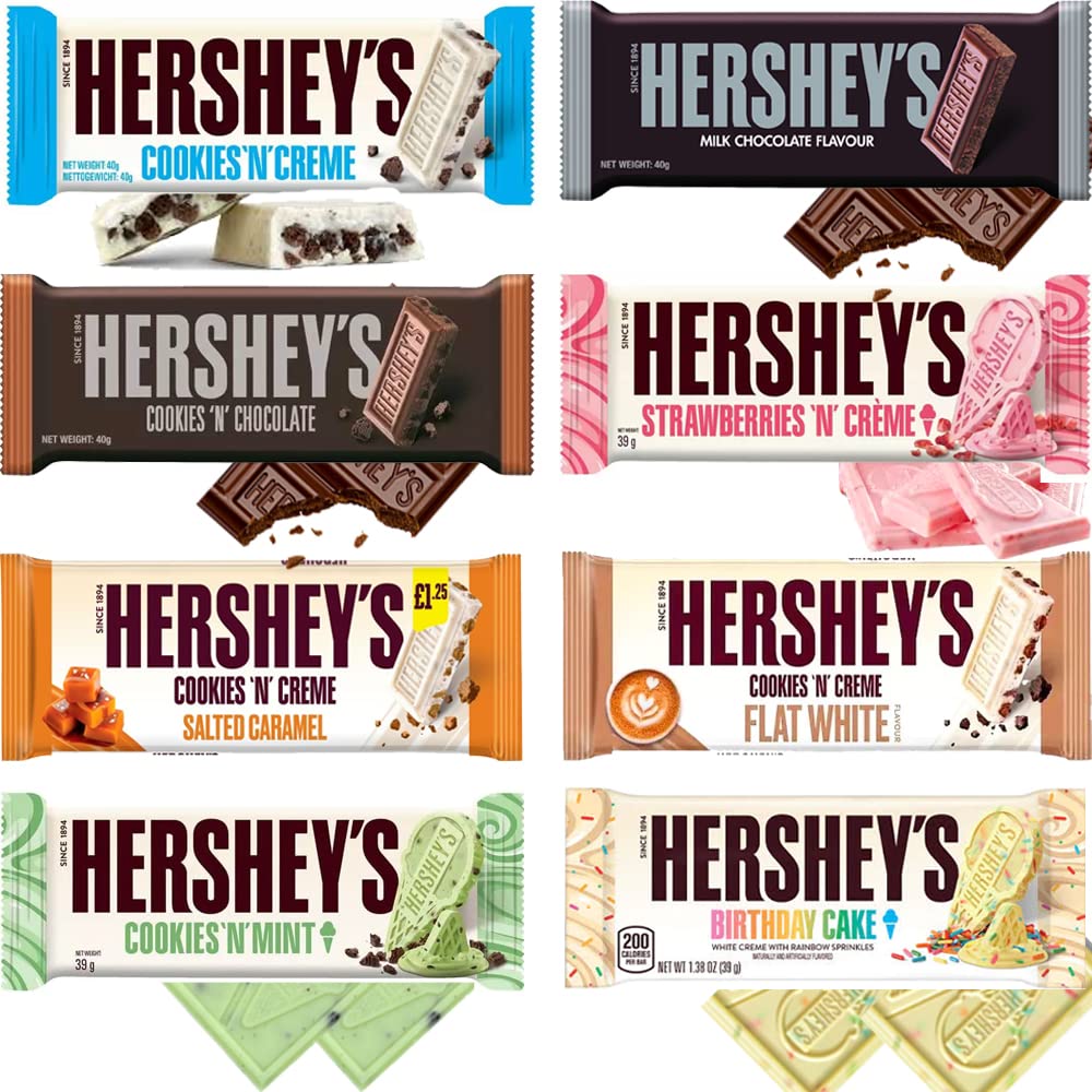 VSTARHershey's Different Flavours Chocolate Bars Collection (Mixed Chocolate Bars, 16 Bars)