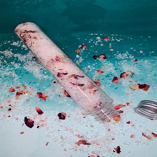 Miniatura 5 de 8 tubos de ensayo de plástico de 3.7 fl oz de 1.299 x 5.984 in, tubos de ensayo planos transparentes con tapas de rosca para experimentos