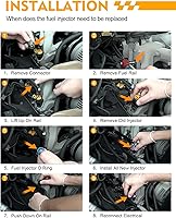 Vista 8 de FJ460 4.2L V6 Inyectores de combustible Compatibles con: Ford F150 1999-2003 F150 Heritage 2004, E150 2002-2003, E150 Eonoline/E150 Econoline Club