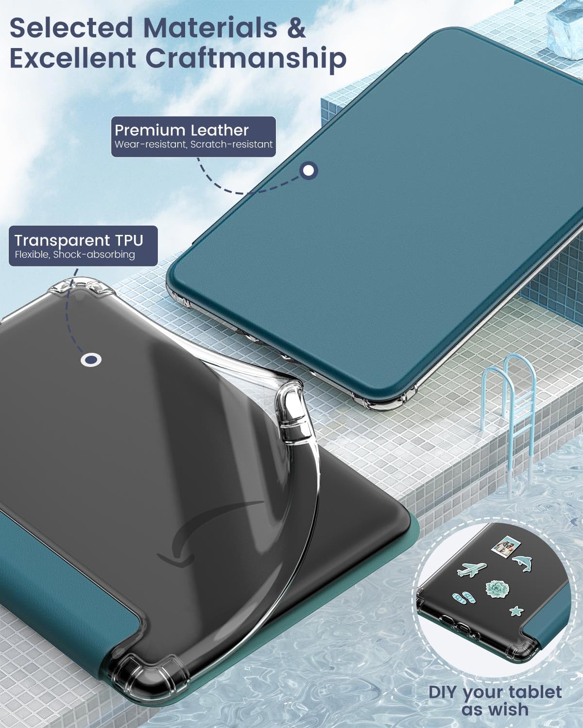 Custodia Per Kindle Paperwhite 7'' 12a Gen 2024 - Cover Leggera Con Sveglia Automatica - Foto 11