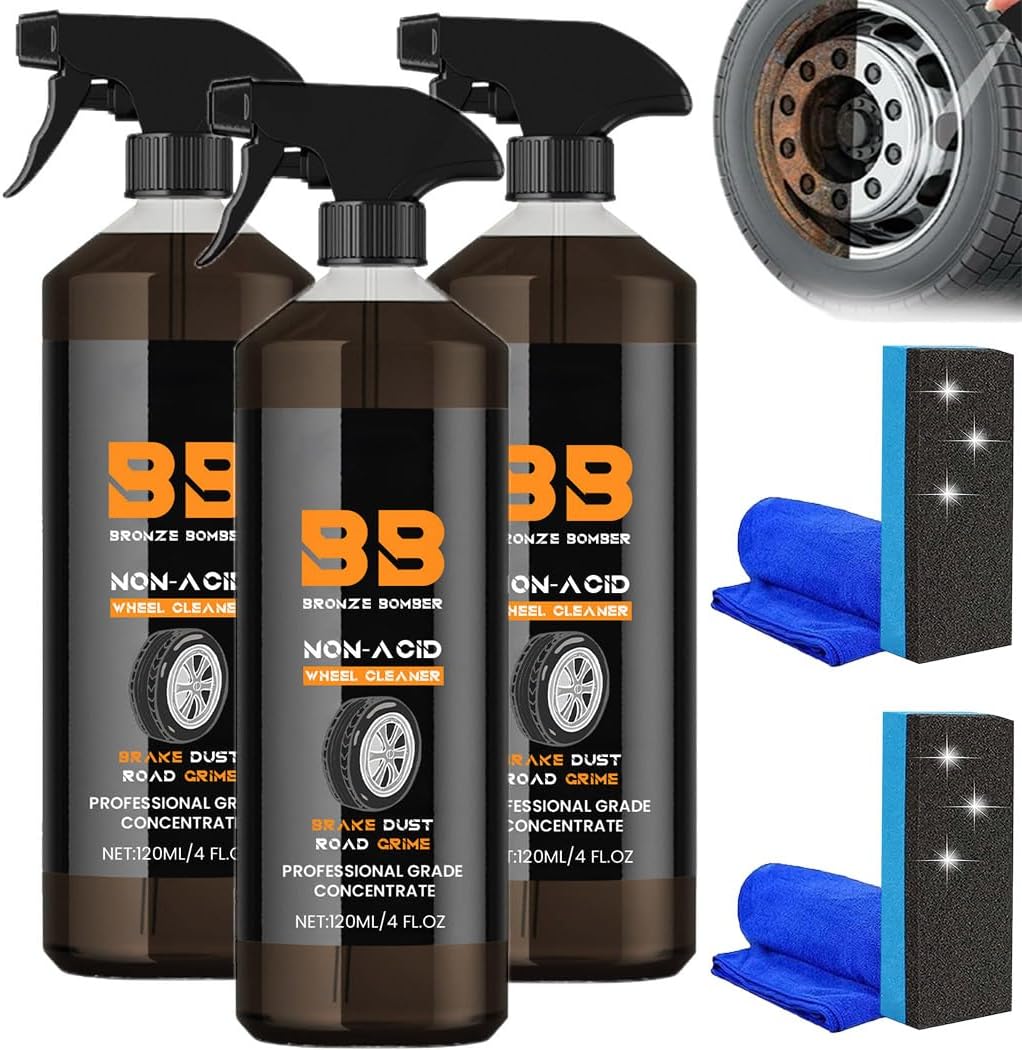Bronze Bomber NonAcid Wheel Cleaner, 120ml Brake Bomber