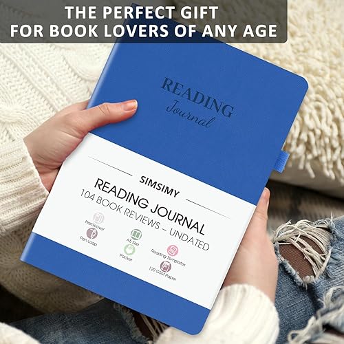 Miniatura 7 de Diario de lectura - 104 reseñas de libros, diario de libros para amantes de los libros y lectores, revisa y sigue tu progreso de lectura, regalo de