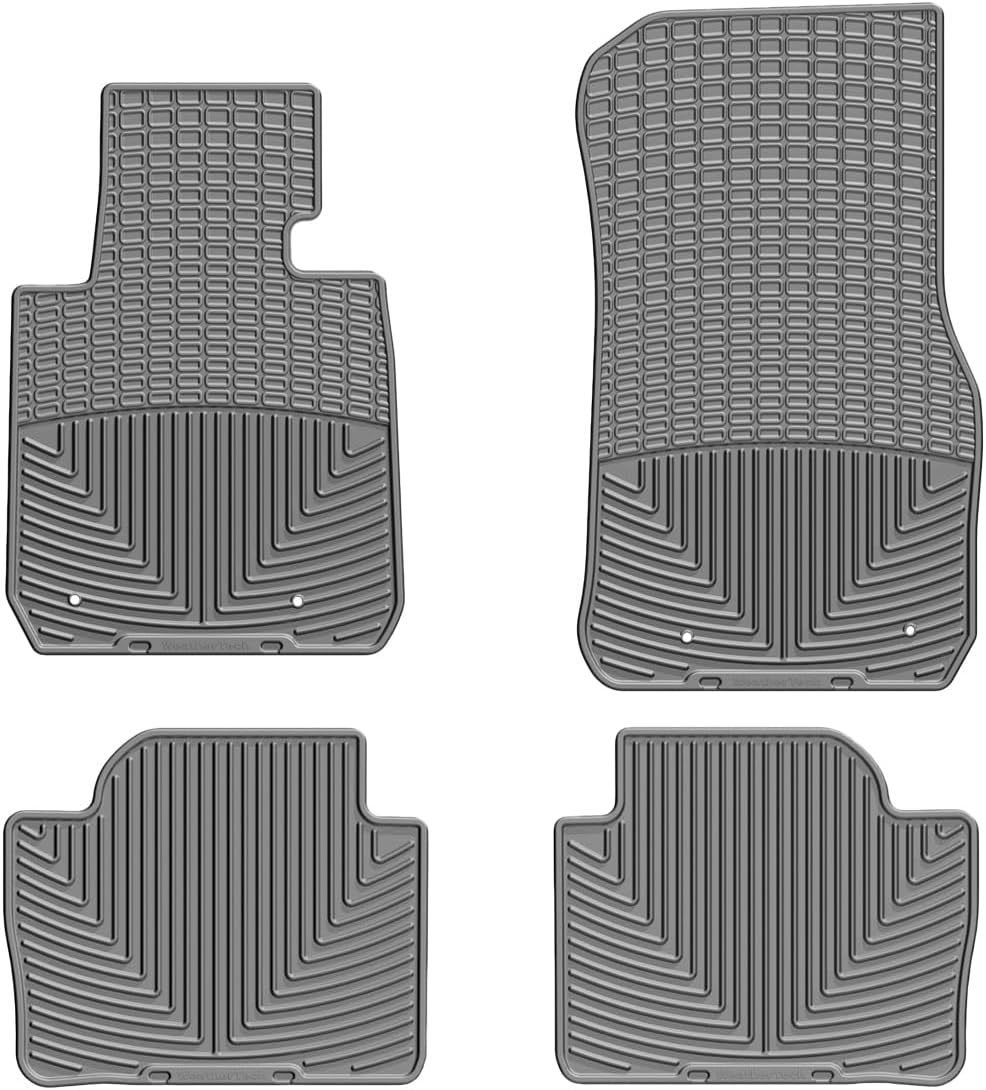 WeatherTech All-Weather Floor Mats for BMW 328i, 330e, 330i - 1st & 2nd Row (W267-W268), Black