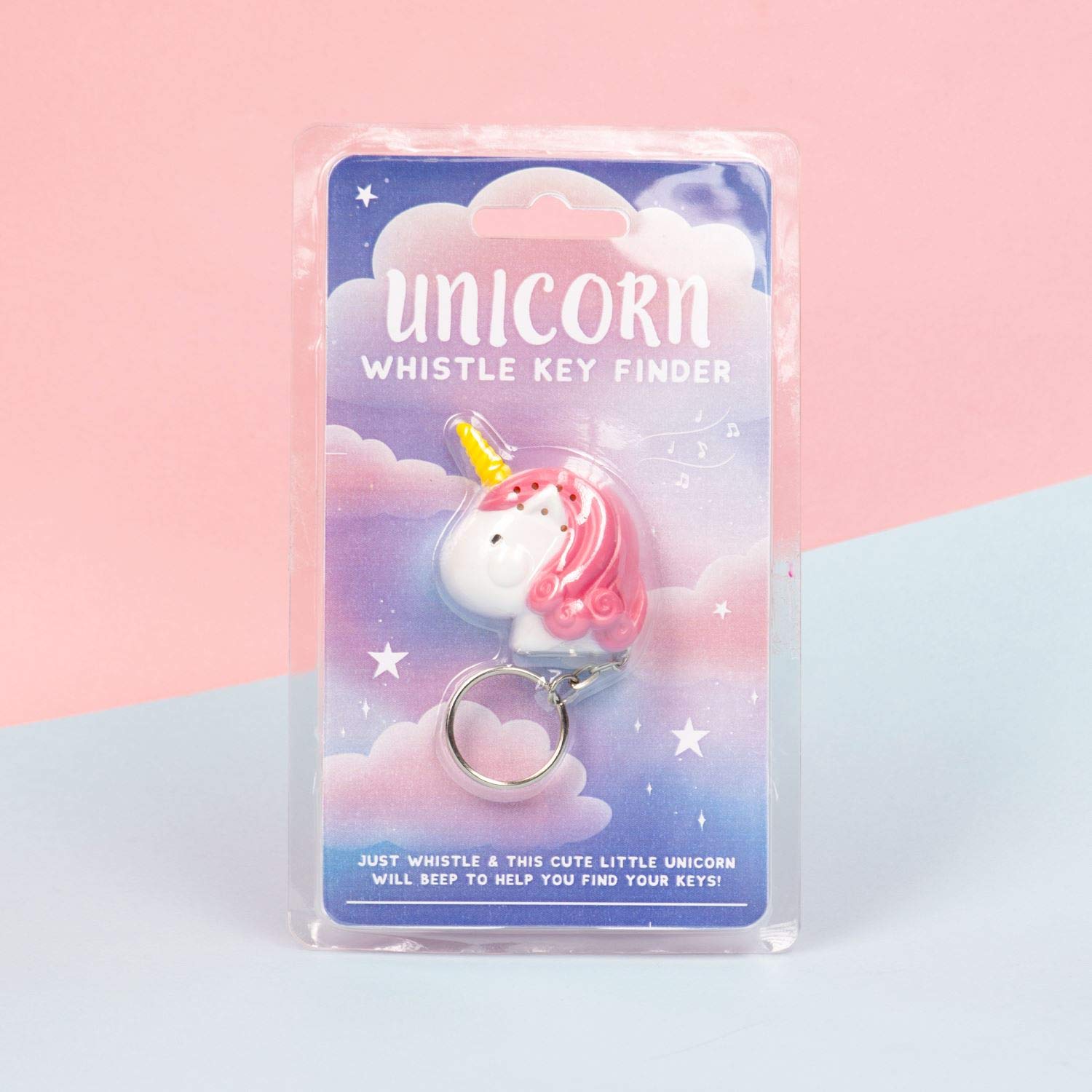 Fizz Creations 1431 Unicorn Whistle Key Finder Beeping Locator Remote Chain Keyring