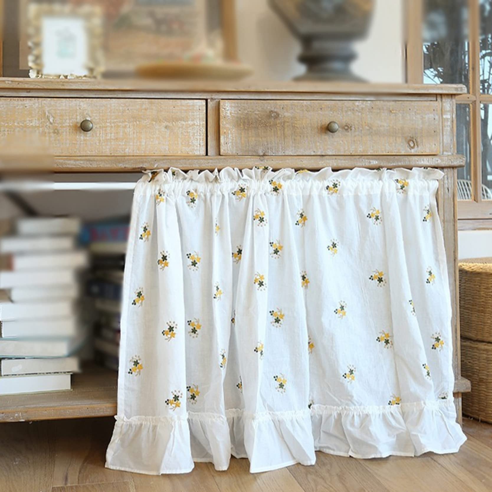 YQkasj カーテン 小さいカーテン カフェカーテン 遮光 ショート丈