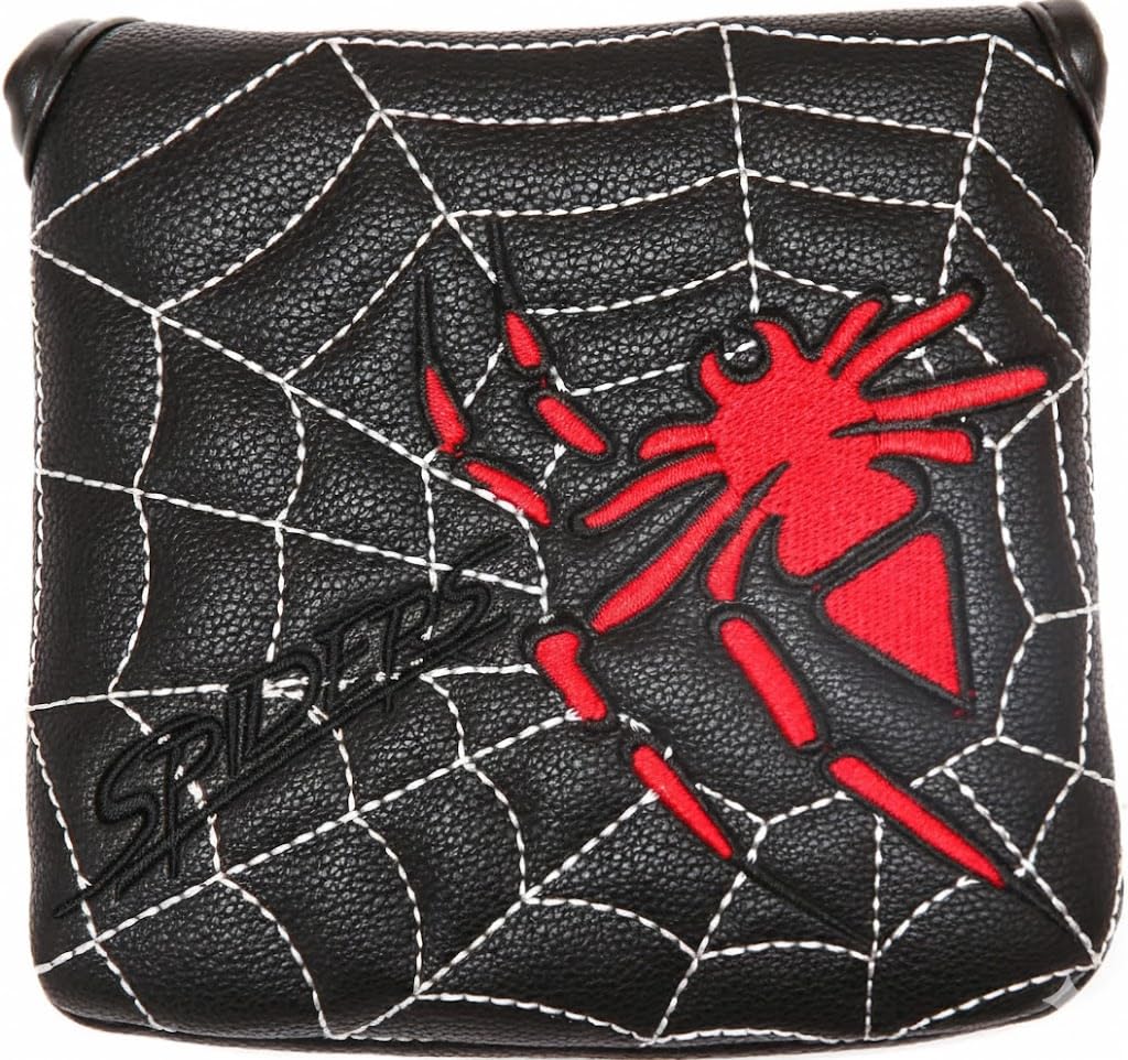 Premium Large Golf Mallet Putter Headcover, Heel-Shaft Square Design with Magnetic Closure, Protective Club Cover Compatible with TaylorMade Spider X/EX/Tour