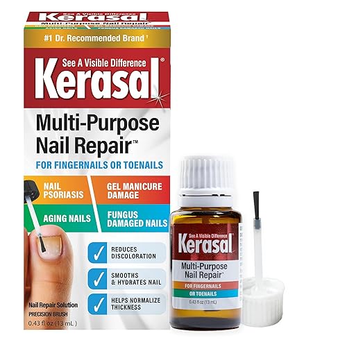 Kerasal - Tratamiento reparador de uñas multiusos para mejorar la apariencia de uñas dañadas o envejecidas 13ml o 04 onzas fluidos El embalaje puede