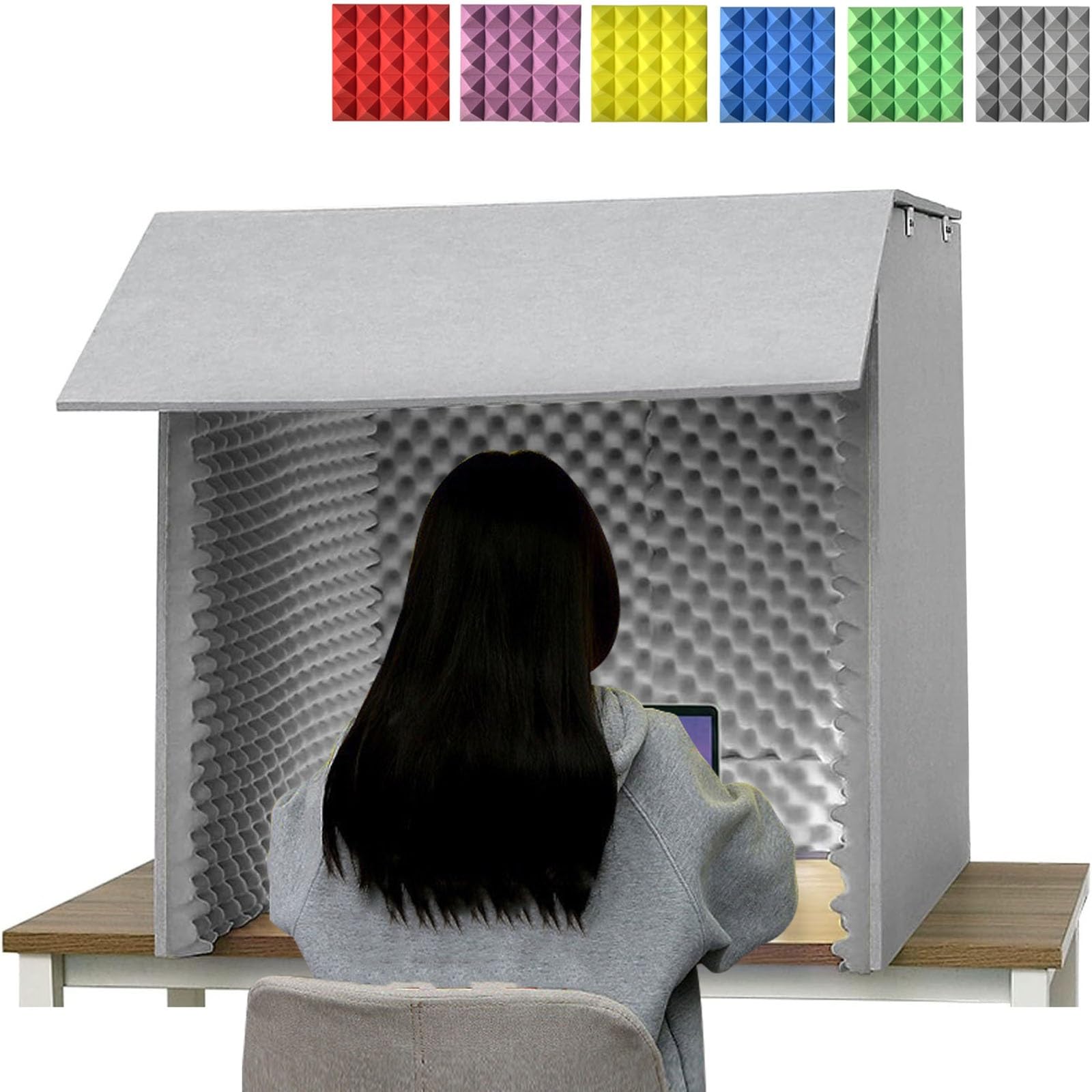 Cabine insonorisée de table pour chanter et s'enregistrer à la maison