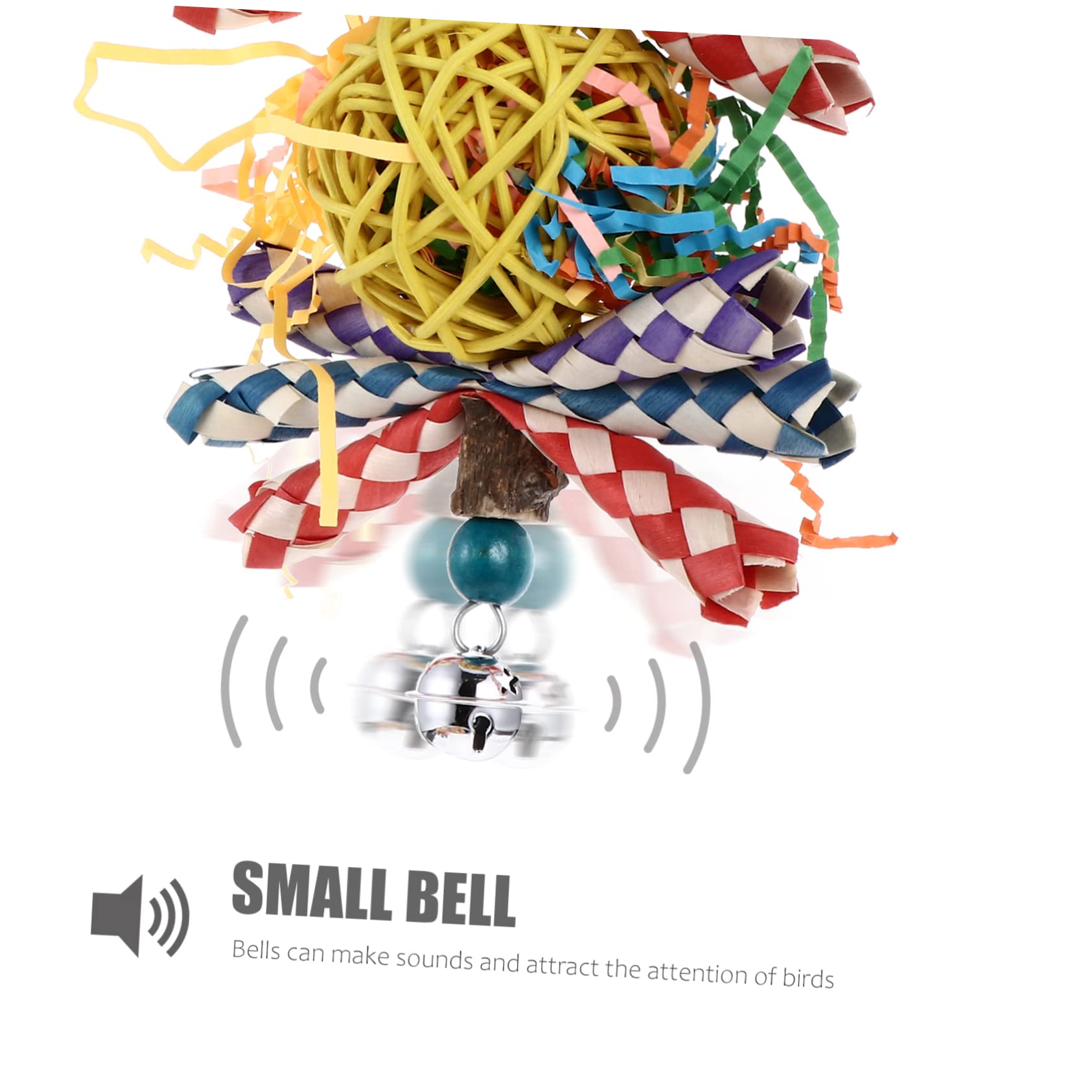 YARNOW 2 Pz giocattolo pappagallo accessori per uccelli per gabbie giocattolo di attività del pappagallo giochi per pappagalli giochi pappagalli giocattoli mordace di legno