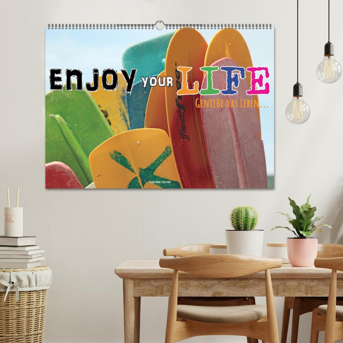 Enjoy your life - Genieße das Leben (Wandkalender 2026 DIN A2 quer), CALVENDO Monatskalender: .Stillen Sie die Sehnsucht nach einem ausgeglichenen und ... des Alltags liegt. (CALVENDO Menschen)