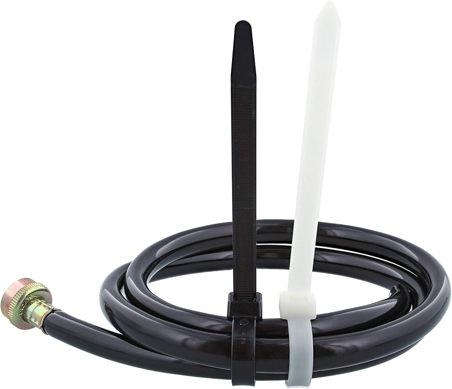 Secure 21 Inch UV Black 250 lb Super Heavy Duty Nylon Cable Tie - 100 Pack