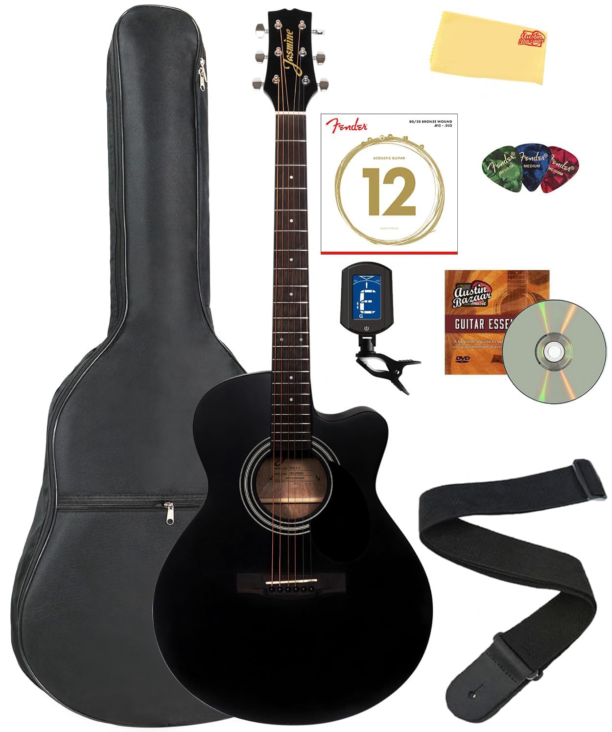 Amazon.com: Jasmine S34C NEX Orchestra-Style Cutaway Acoustic
