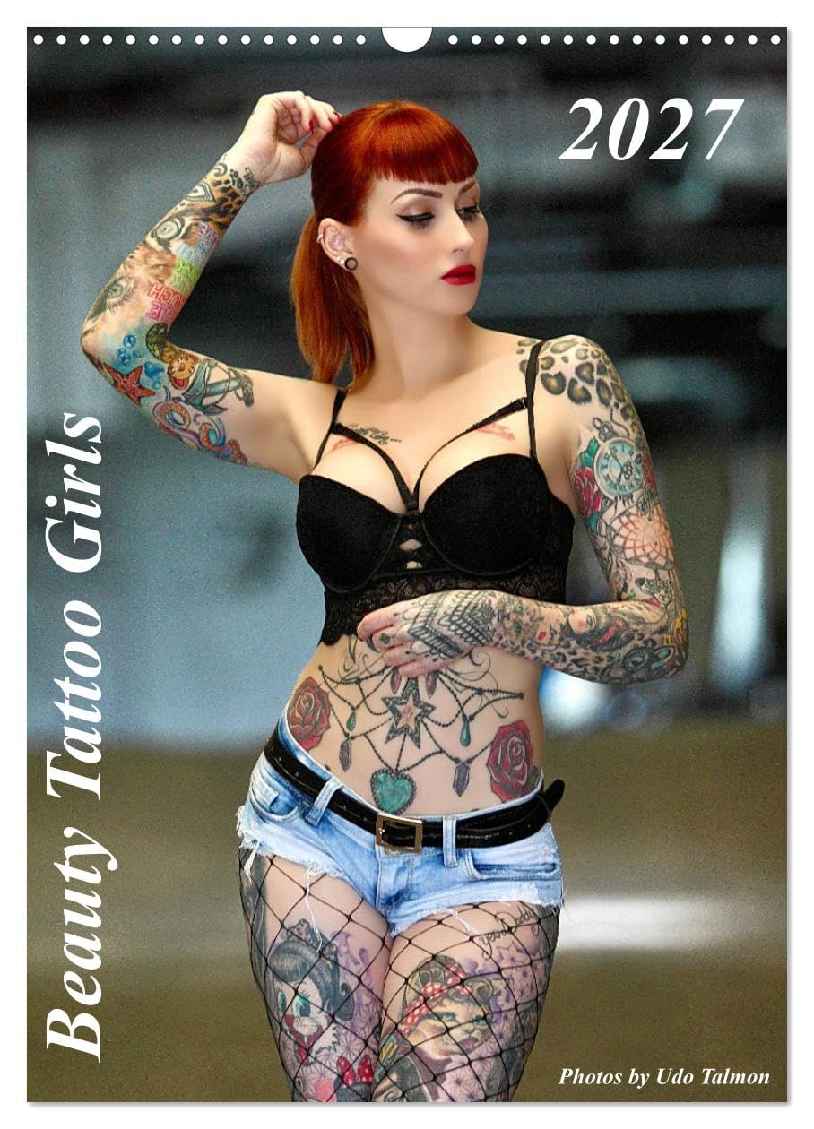 Calendar 2027 · Beauty Tattoo Girls 2027