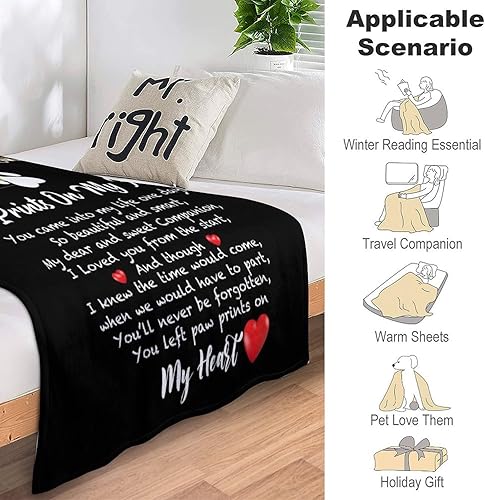 Miniatura 4 de Manta de fotos personalizada para perros, regalo conmemorativo personalizado con imágenes y nombre para pérdida de mascotas, condolencia, recuerdo,