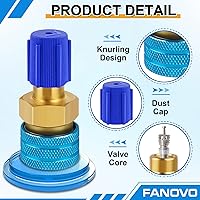 Vista 3 de Kit de adaptador R1234yf a R134a, R1234yf a R134a adaptadores de acoplador rápido de lado alto y bajo, adaptador R134a a R1234yf, kit de acopladores