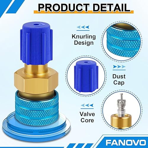 Miniatura 2 de Kit de adaptador R1234yf a R134a, R1234yf a R134a adaptadores de acoplador rápido de lado alto y bajo, adaptador R134a a R1234yf, kit de acopladores