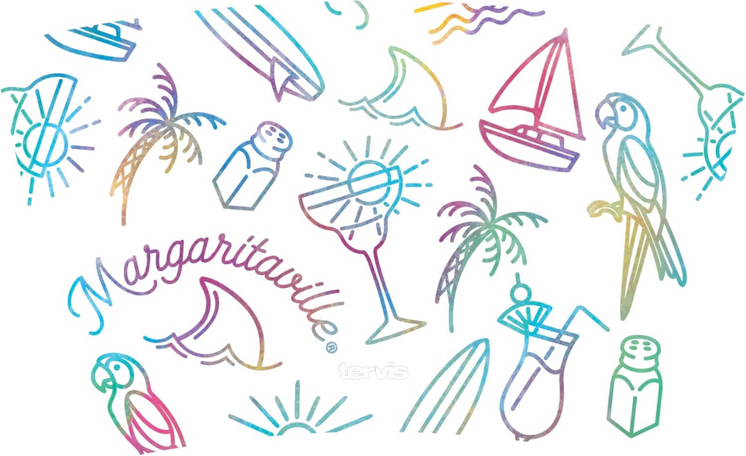 Tervis Margaritaville - Dorsal Made in USA Double Walled Insulated Tumbler Travel Cup Keeps Drinks Cold & Hot, 16oz, Classic - Image 2