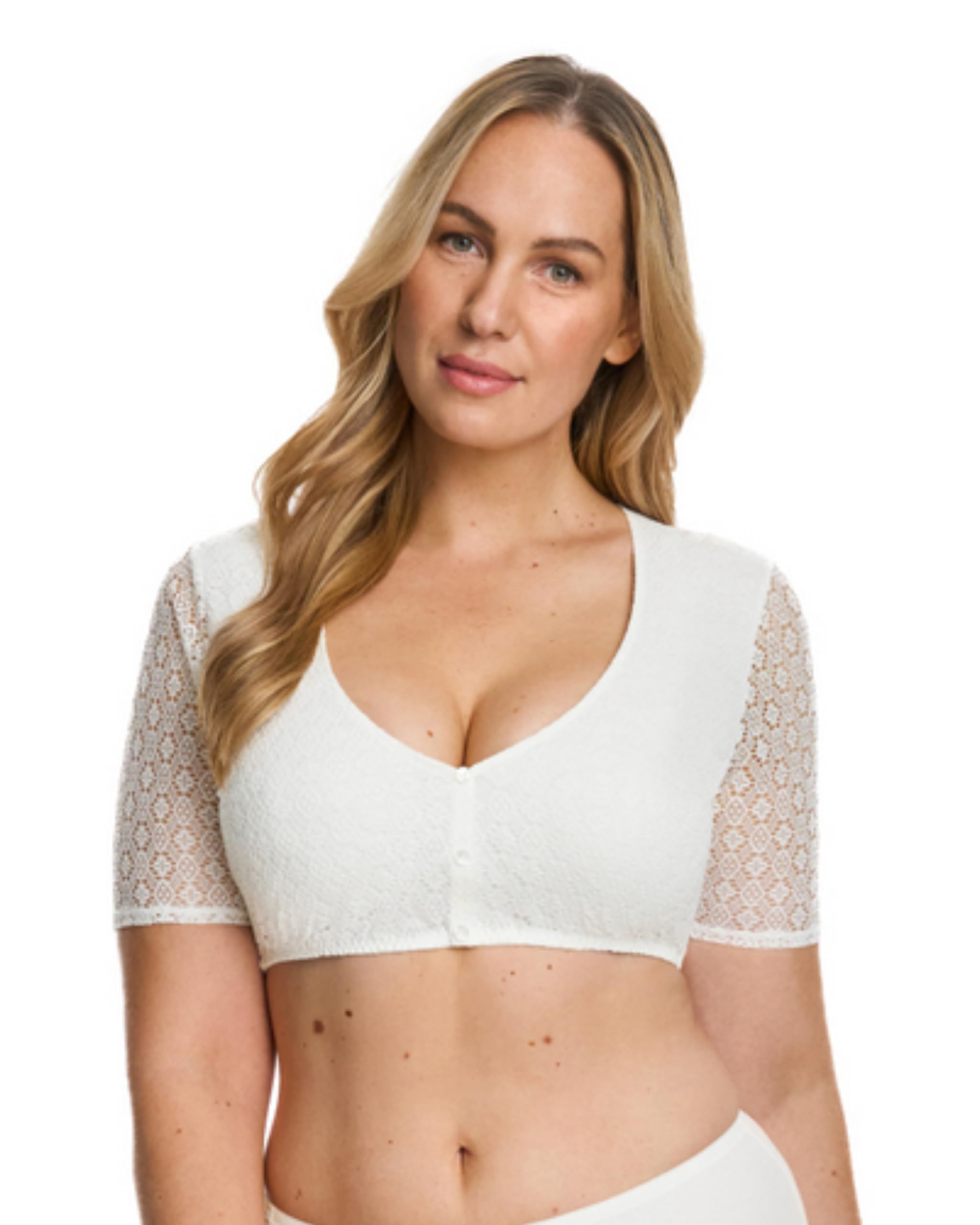 SUSA Damen Bluse, Halbtransparent
