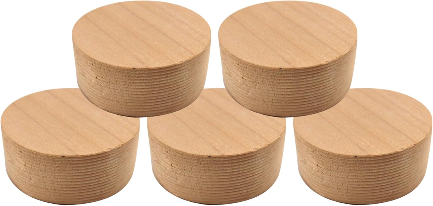 2” White Oak Premium Wine and Whiskey Barrels Bung, Wood Barrel Blocks, Carboy Bungs