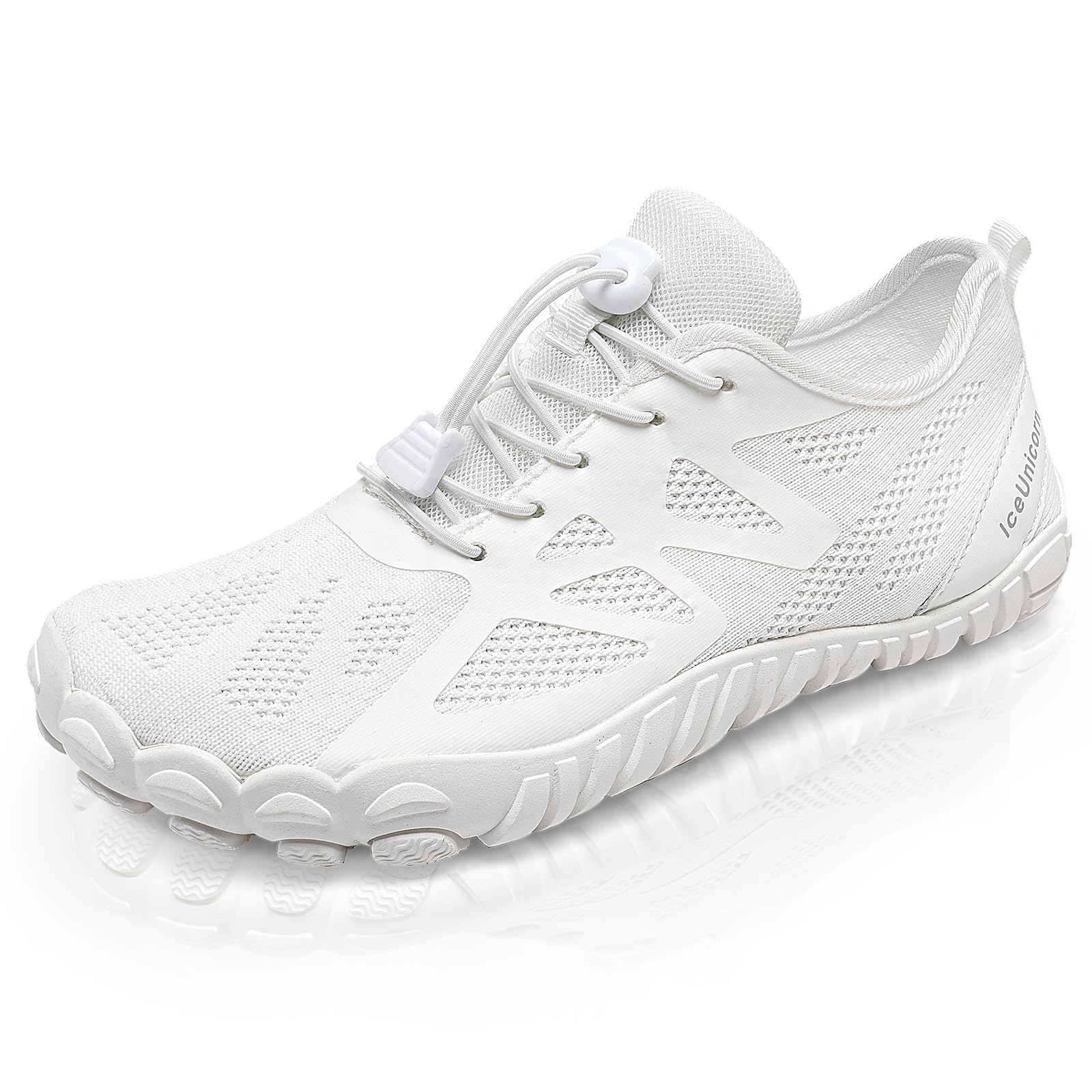IceUnicorn Herren Damen Barfußschuhe Traillaufschuhe Fitnessschuhe Knit Minimalistische Breiter Zehenbox