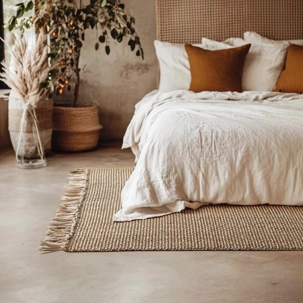 isaenne vintage soft dark brown indoor runner rugs for bedroom,rectangle dirt-resistant area rug with washable,non-slip comfortable weave carpet for living room kitchen,3.9 x 5.9 ft dormy 3'11" x 5'11" (rectangular)