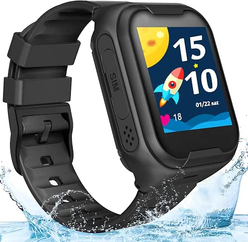 TEZILON Elderly 4G GPS Smart Watch Real-Time Tracking Two-Way Phone