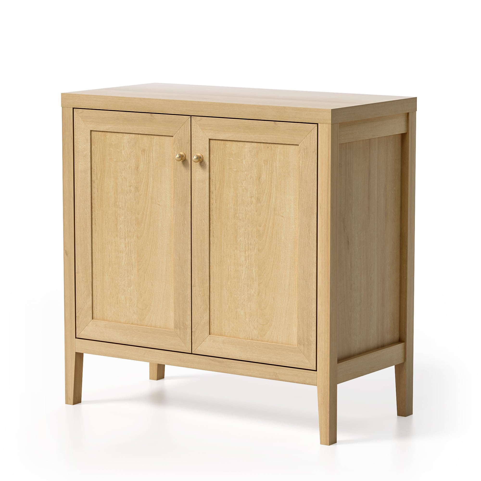 EYYTHUNG Sideboard Buffet Cabinet with Adjusable Shelves, Farmhouse Storage Cabinets, Credenza, Accent Cabinet, Kitchen Coffee Bar Console Table for