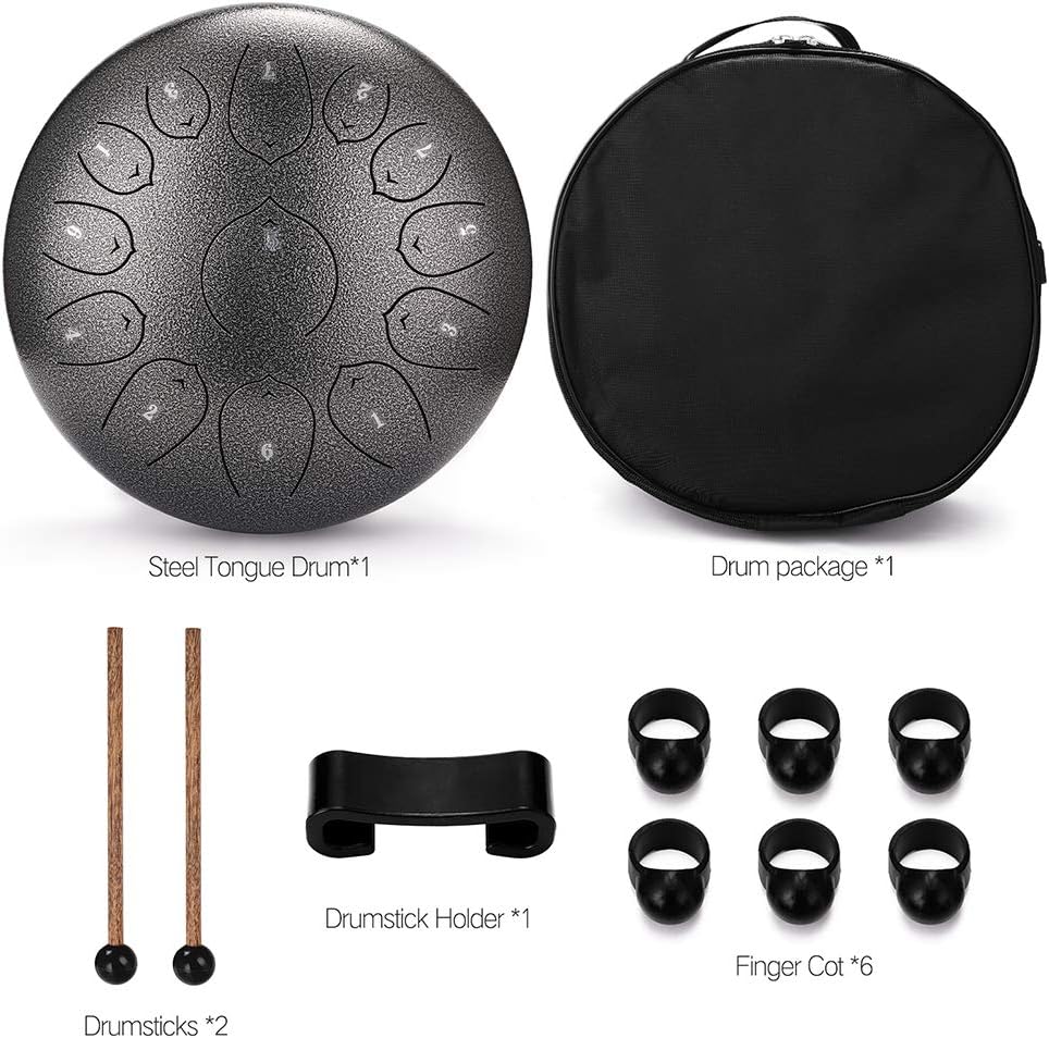 Amazon | ハンドパン スティールドラム 打楽器 ，ハンドパンDマイナー9