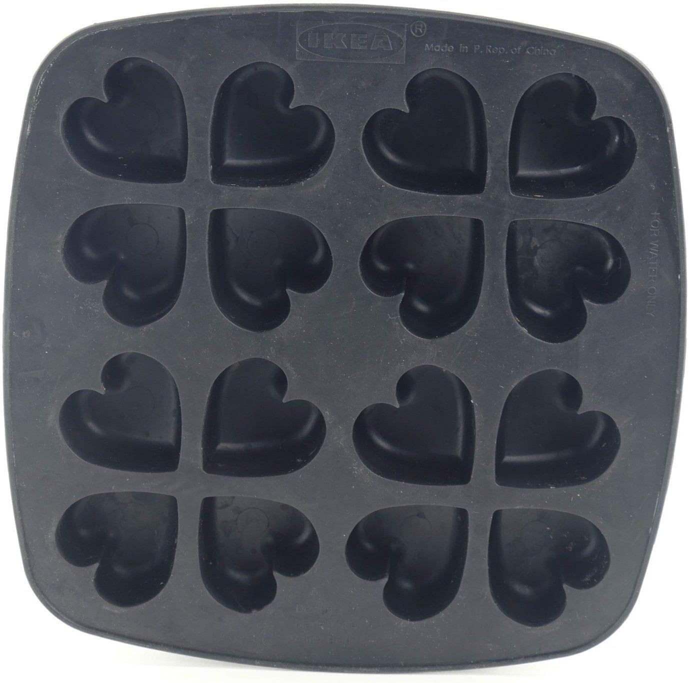 IKEA Rubber Ice Cube Tray Heart Shapes Mold - 2 Pack