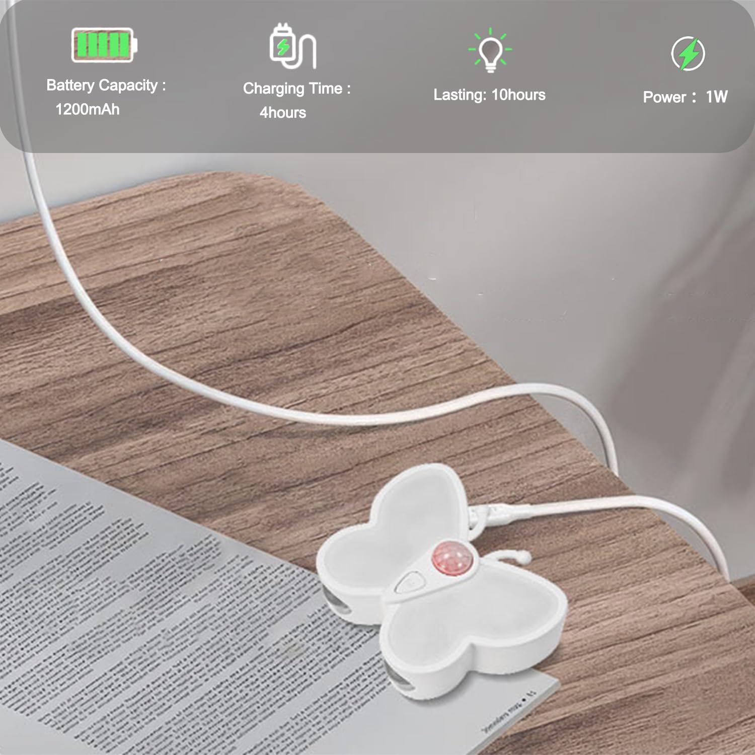 4 Pezzi Luce Bambini Notturna con Sensore di Movimento LED Dimmerabile Lampada da Notte USB Ricaricabile Lampada da Parete Lampada Notturna Portatile Senza Fili per Cameretta Corridoio Cucina Scale