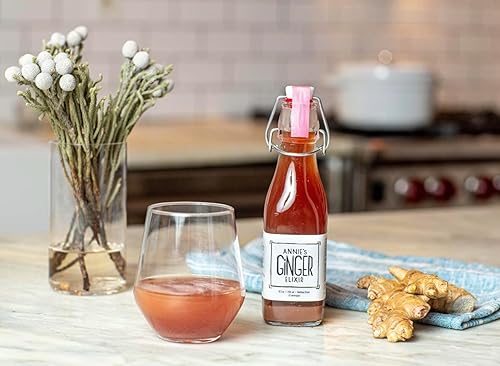 Miniatura 2 de Annie's Ginger Elixir, 34 onzas, inyección tónica orgánica pura y natural, la limpieza digestiva aumenta la defensa inmunológica, la salud y el