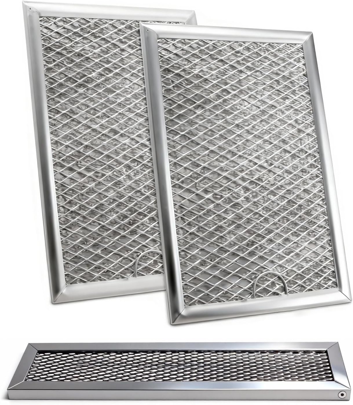 3Pcs Microwave Oil And Charcoal Filter Kit, Microwave Oven Filter Replacement Fits For GE PVM9179DF2WW PVM9179FF3WW PVM9179DK5WW PVM89179ER1ES PVM9179ER1SS PVM19179DK6WW