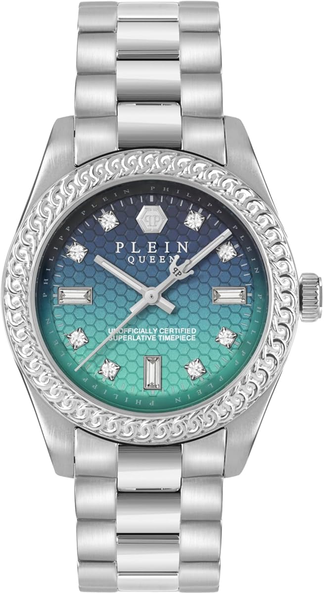 Queen Supreme Collection Luxury Womens Watch Timepieces with a Silver Bracelet Featuring a Stainless Steel Case and a Multi Dial