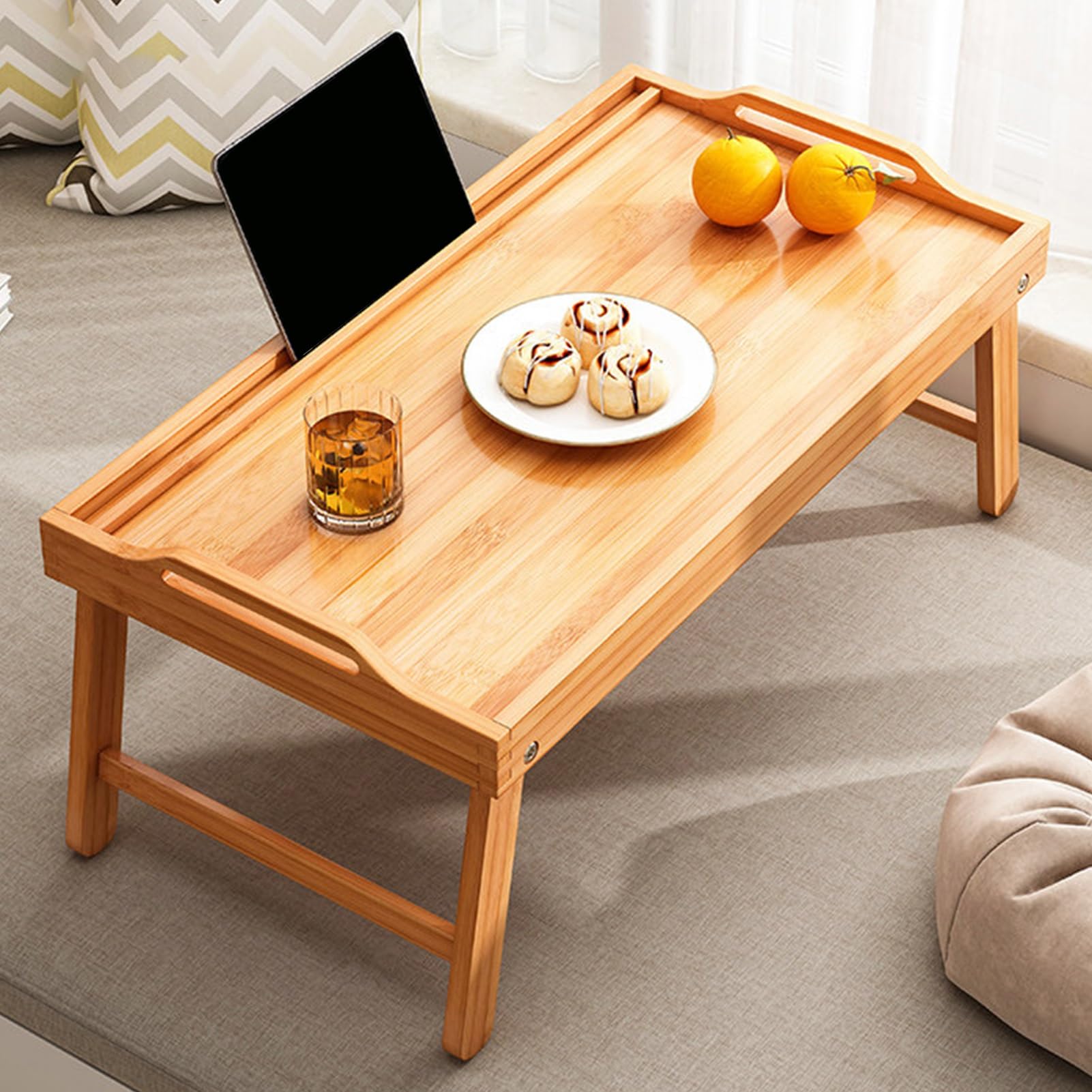 Table Basse Pliante Japonaise 40cm gain de place petit espace salon et chambre
