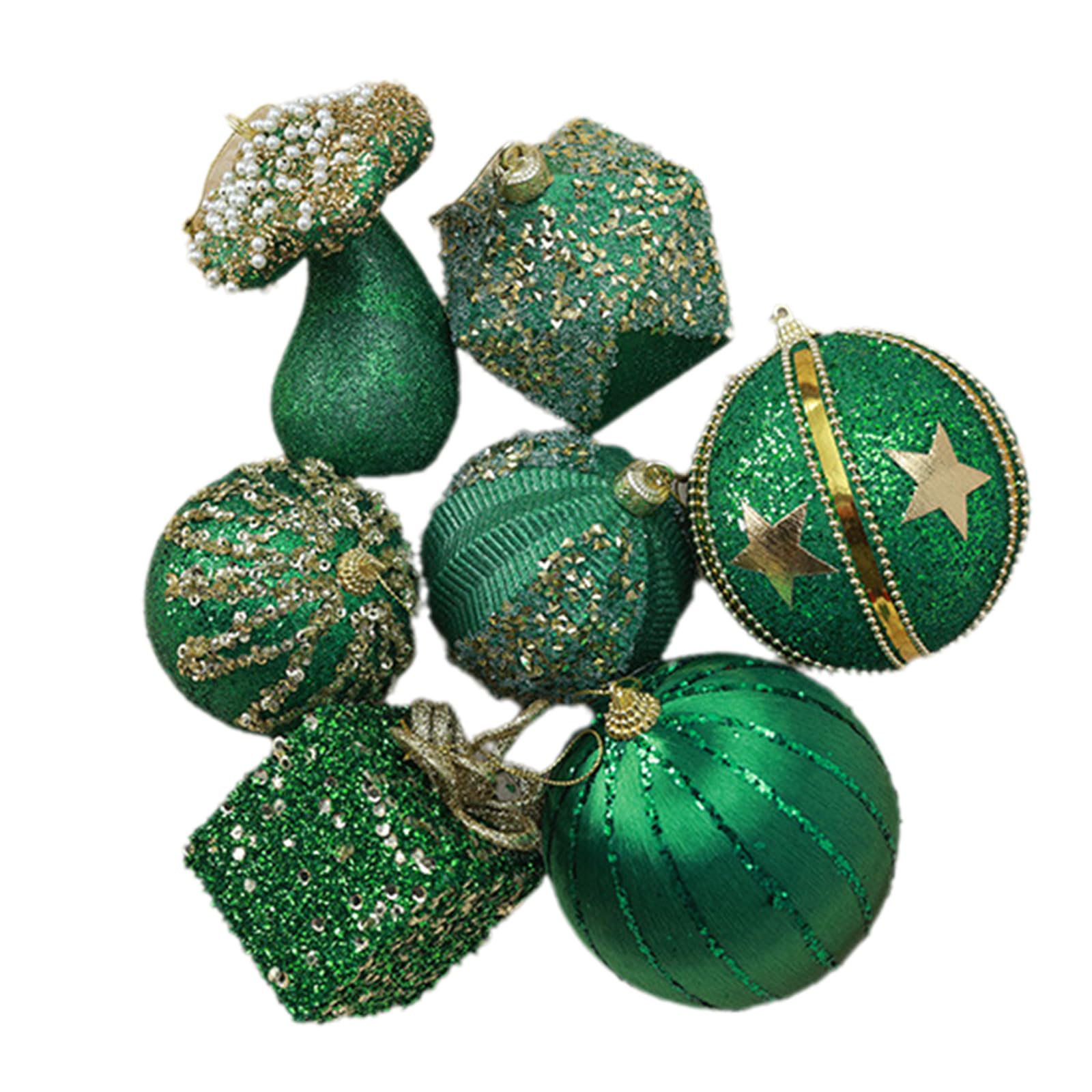 Christmas Baubles for Holidays Celebration Shatterproof Tree Pendants Shimmering Hanging Baubles Accessories Decoration