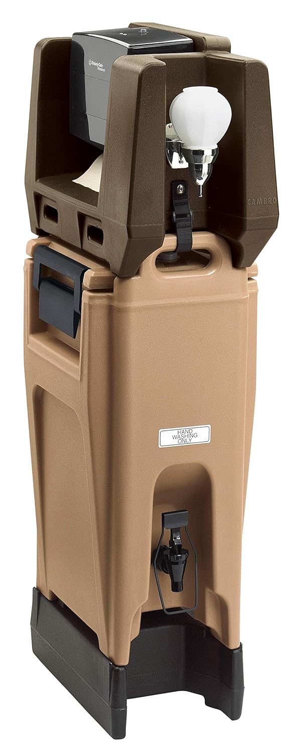 Cambro R500LCD110 Camtainer Riser for 2.5 or 5 Gallon Black Case of 1