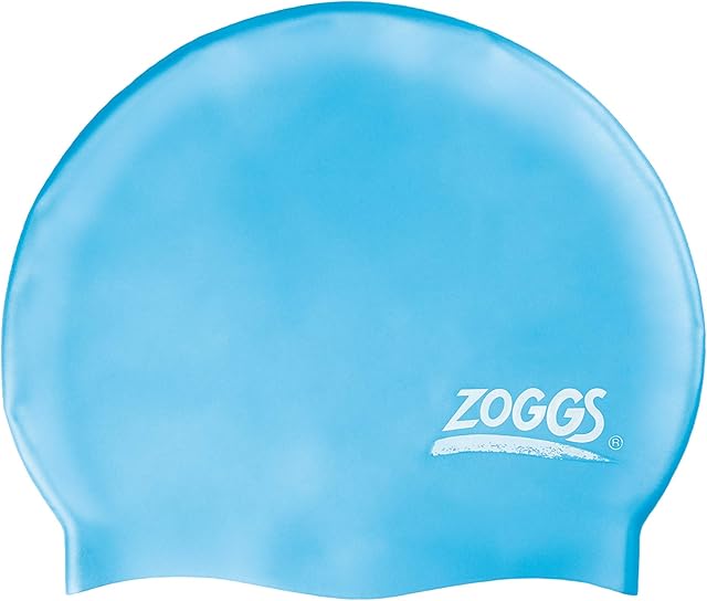 Zoggs Unisex ( ) ZOGGS SILICONE CAP EASY FIT LIGHT BLUE 301624 , Light Blue, One Size UK