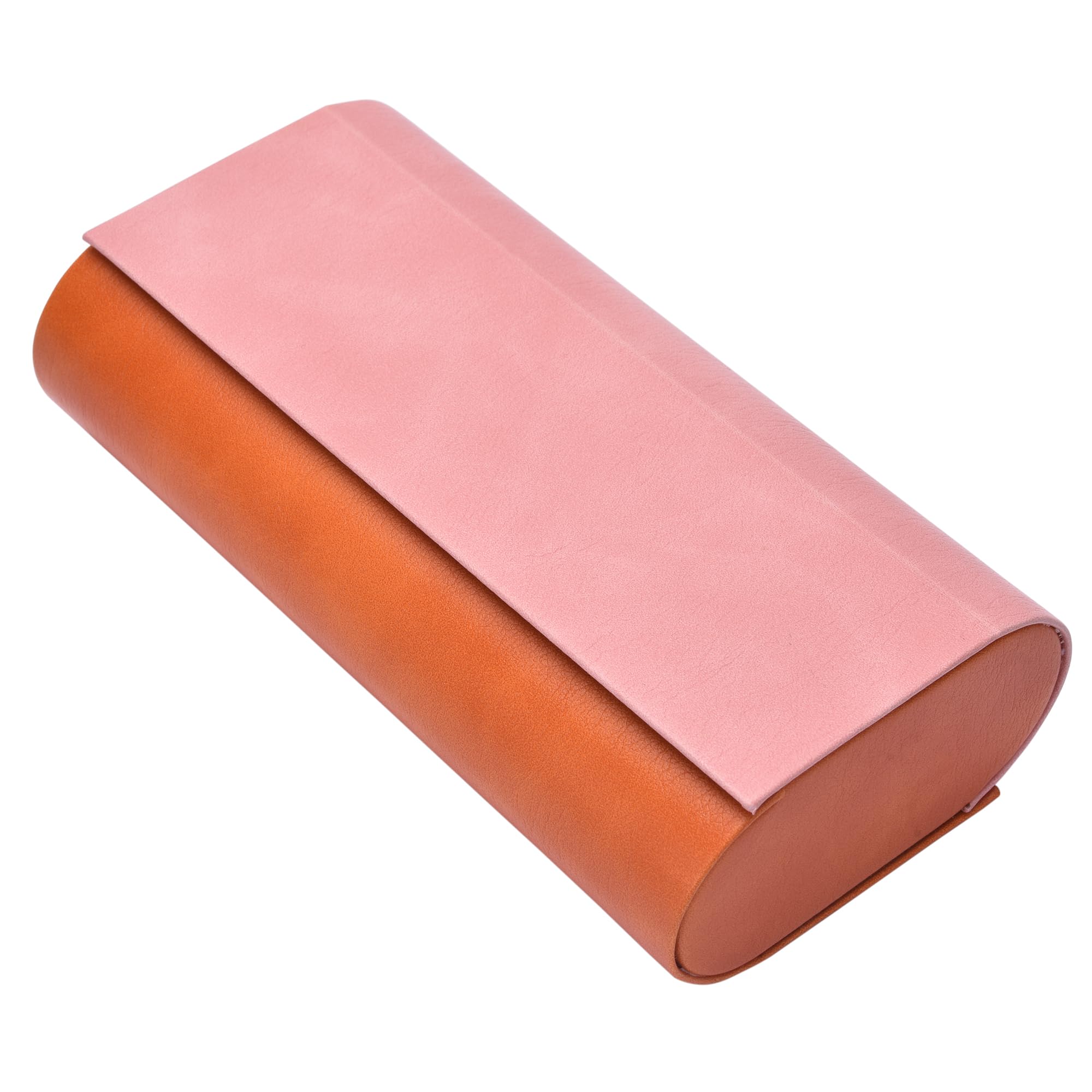 Philley Dual Glasses Case 2-in-1 PU Leather Hard Shell Double Eyeglasses case for Women & Men