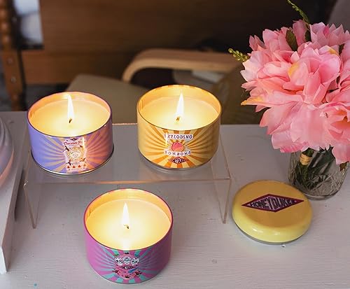 Miniatura 6 de Harry Potter Honeydukes - Juego de 3 latas apilables de velas perfumadas de cera de soja, con fragancias únicas, tiempo de combustión de 25 horas