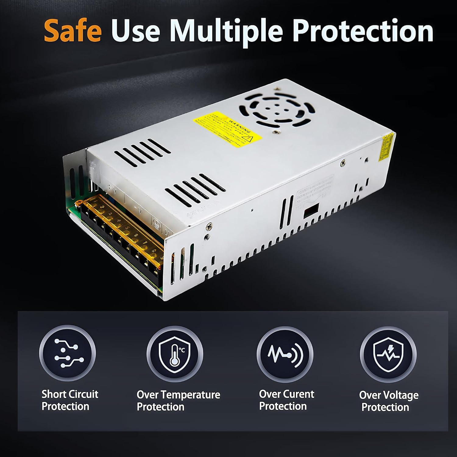 24V Power Supply AC 110V to DC 24V Converter AC to DC Converter SMPS 24V 25A 600W AC/DC Power Adapter 24v Transformer Designed for LED Car Devices and CCTV
