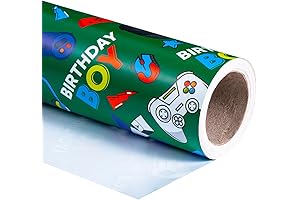WRAPAHOLIC - Gaming Wrapping Paper Roll - Mini Roll - 17 Inch...