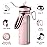 GOSWAG Insulated Sports Water Bottle, 24oz 2 Lids(with Straw/No Straw), Stainless Steel Water Bottles with Paracord Handle, Insulated Bottle with Double-Wall Vacuum Insulation