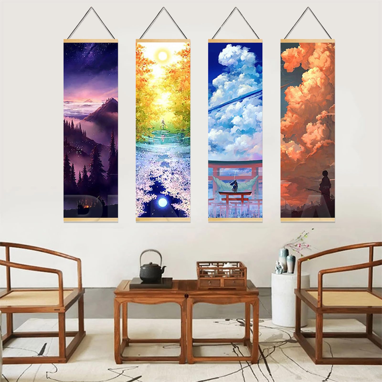 昭和レトロ 木製フレーム 螺鈿 山水画 中国美術 壁掛け飾り 絵画 インテリア 昭和レトロ 木製フレーム 螺鈿 山水画 中国美術 壁掛け飾り 絵画