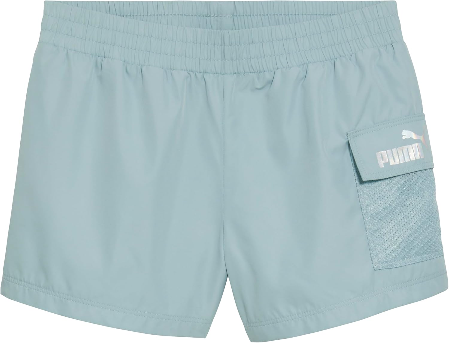 Puma Girls' Fashion Shorts, Elastic Waistband & Puma Cat Logo