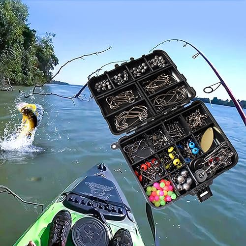 Miniatura 6 de 437243Pcs Fishing Lures Kit for Freshwater &Saltwater,Bass Fishing Lure Kit Trout Bass Salmon Walleye, Fishing Hooks,Fishing Tackle Box, Fishing