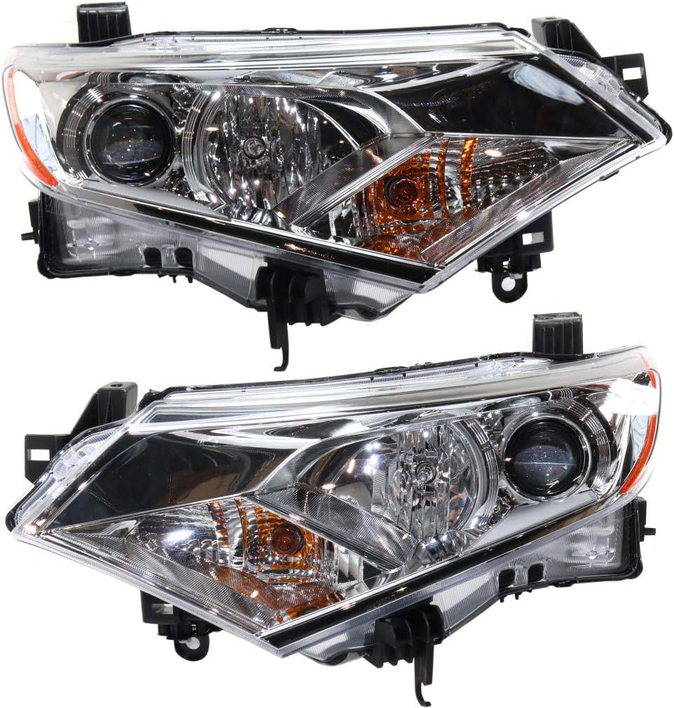 KarParts360 For 2012 Nissan Quest Headlight Assembly Driver and Passenger Side w/Bulbs CAPA Certified Replacement For NI2502229, NI2503229 | 26060-1JR0A, 26010-1JR0A
