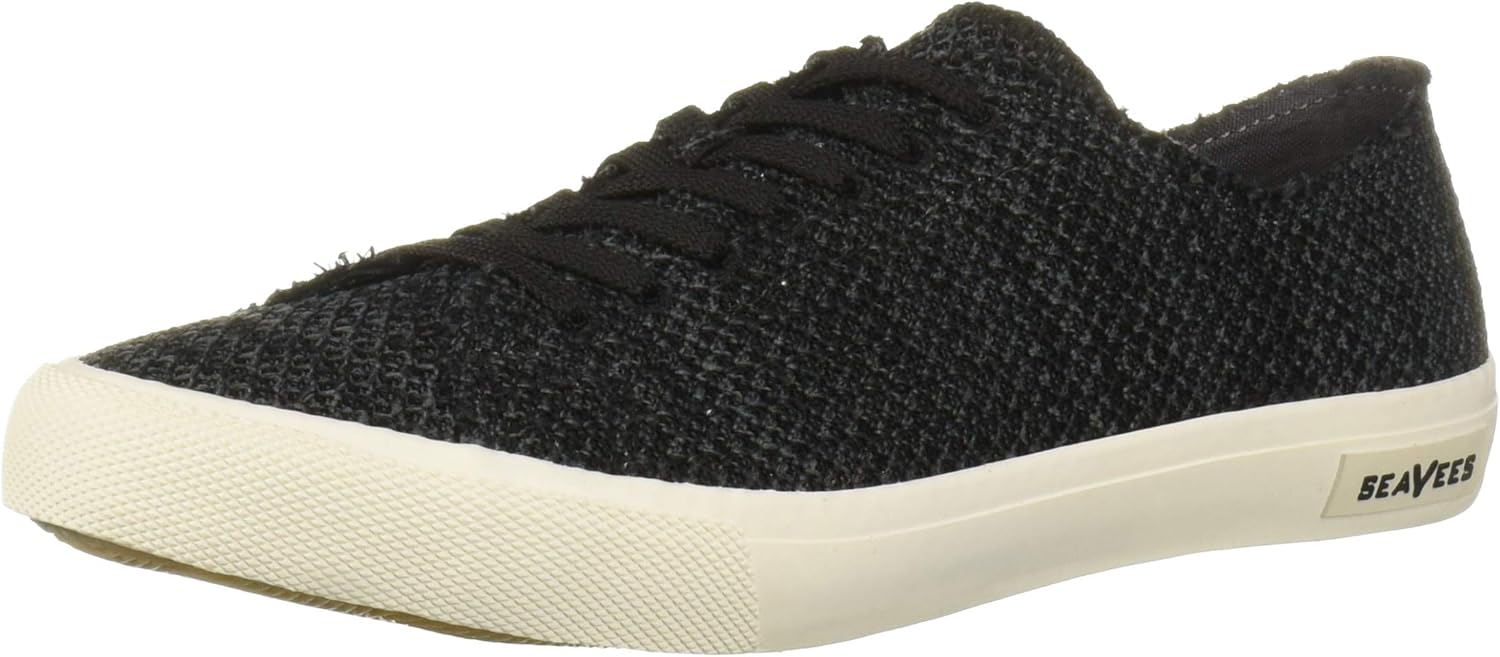 SEAVEES Men's Men's Monterey Sneaker Mesh Shoe, Charcoal, 8 M US