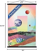 Vista 91 de Trends International Abstract Space Wall Poster with Magnetic Frame