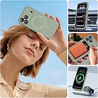 Vista 1241 de Miracase Funda diseñada para iPhone 13 Pro Max con protector de pantalla, [forro de microfibra suave antiarañazos], funda protectora de silicona